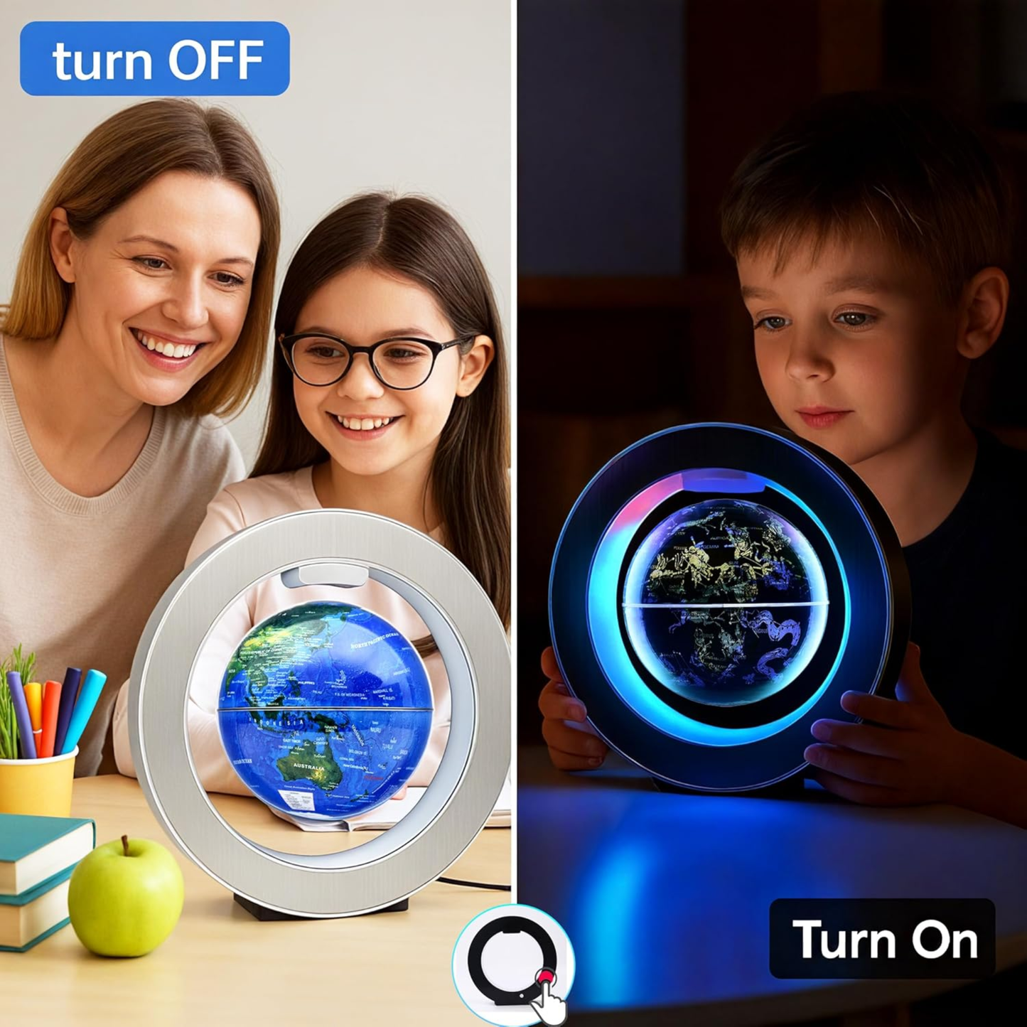 Floating Globe LED Lamp